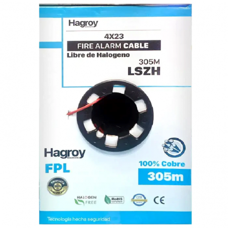 CABLES CONTRA INCENDIO - CERO HALOGENO LSZH4X23AWG